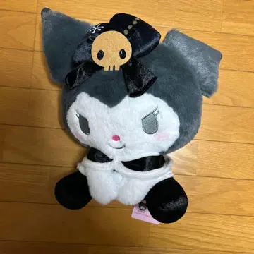스컬 리본 포함 봉제 인형