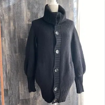 LE CIEL BLEU 새상품급 가디건 니트 울 100% 블랙