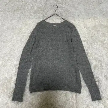 론 헤르만 코튼 풀오버 크루넥 니트 워셔블 그레이