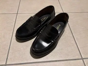 HARUTA 블랙 로퍼 23cm