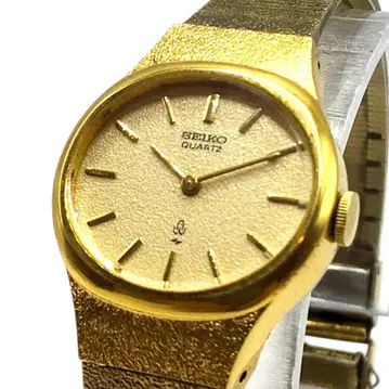 [ 작동 ] SEIKO 세이코 16-5350 쿼츠 여성용 시계 골드