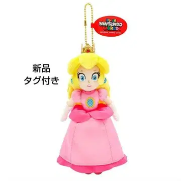 [ 새상품 ] 마스코트 키체인 피치 공주 봉제 인형 키링