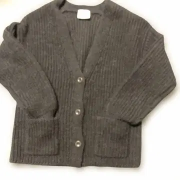 새상품급 Demi-Luxe BEAMS 하찌 V넥 가디건 다크 브라운