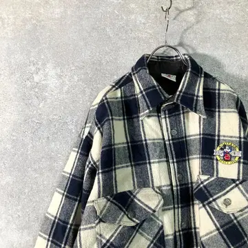 MICKEY&CO. 코튼 자켓 USA제 체크 미키