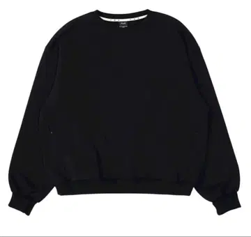 PWA CURLY SWEAT CREW BLACK