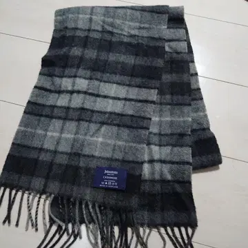 Johnstons 캐시미어 체크 머플러