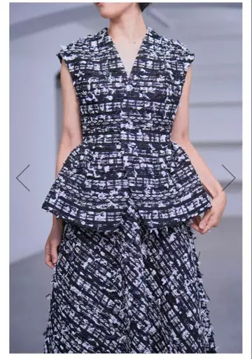 택 포함 새상품 SHE Tokyo Owen Tweed 트위드 베스트