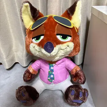 [ 미사용 새상품 ] 주토피아2 슈퍼 라지 봉제 인형 닉 와일드