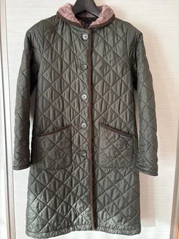 [ 새상품급 ] 라벤햄 퀼팅 자켓 롱 보아 안감 여성용