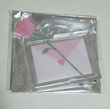 후쿠야 아크릴 프레임 로즈 러브 레터 핑크