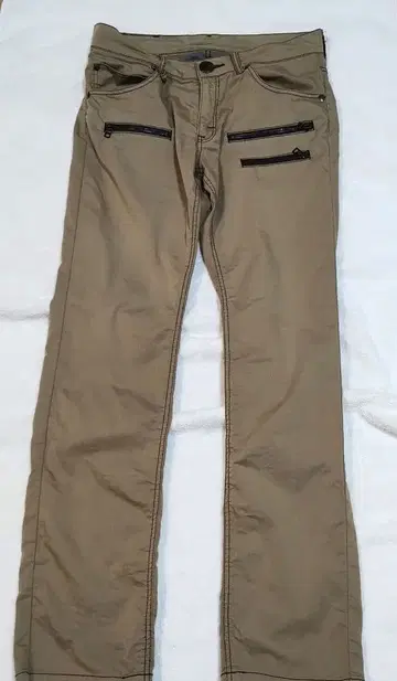 [ Lee ] 리 디자인 컬러 팬츠 워크 팬츠 32인치 베이지 지퍼