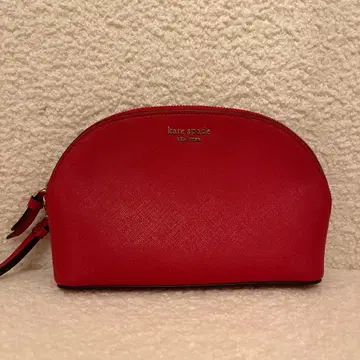 kate spade 레드 라운드 파우치