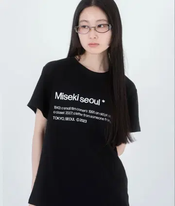Miseki seoul 블랙 T셔츠 2023년 모델
