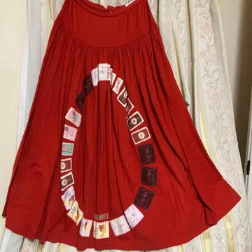 PINK HOUSE 빨간색 롱 스커트