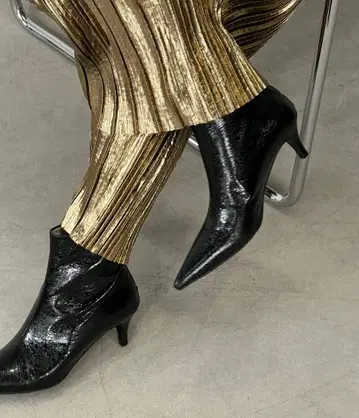 chuclla 메탈릭 포인트 숏부츠 츄클라