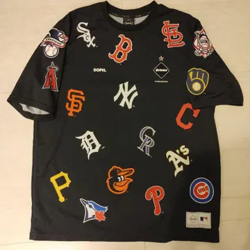 FCRB MLB 셔츠 L 사이즈 전 팀 로고