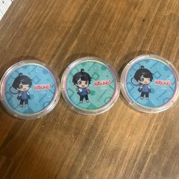치로피노 ROUND 1 콜라보 치로루 아크릴 코스터 3개 세트