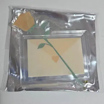 후쿠야 아크릴 프레임 로즈 러브레터 오렌지