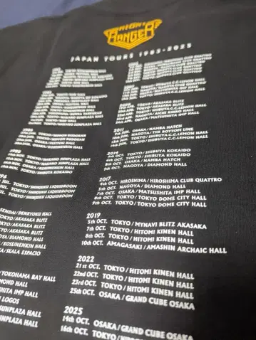 NIGHT RANGER Farewell Japan T셔츠 L 사이즈