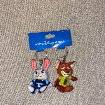 디즈니 리조트 한정판 주토피아 키체인 주디 닉