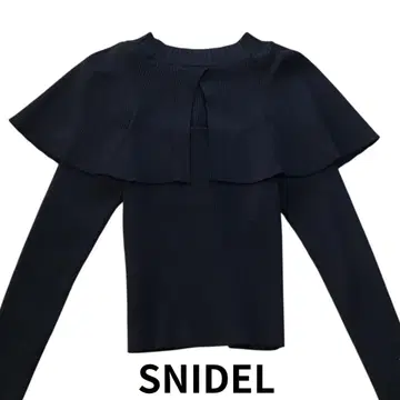 스나이델 SNIDEL Sustaina 2way 케이프 니트 풀오버