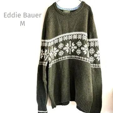 에디 바우어 울 100 노르딕 무늬 니트