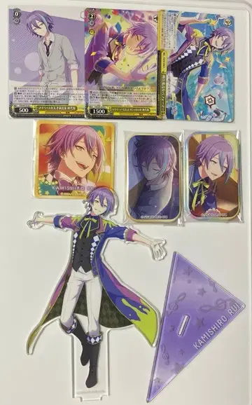 카미시로 루이 아크릴 스탠드 캔뱃지 카드 7종 세트