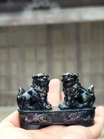 집의 기운을 정돈하는 블랙 수호 시사 오르가나이트