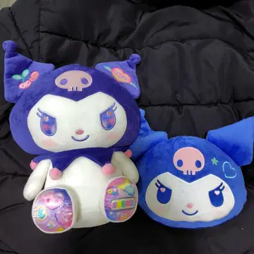 [ 미사용 ] 산리오 복권 쿠로미 봉제 인형 & 페이스 파우치