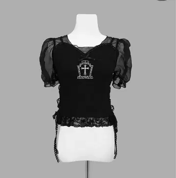 Dimmoire 고딕 튤 상의