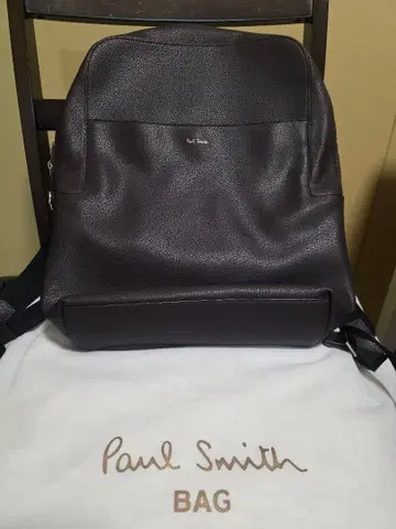 미사용 새상품 Paul Smith 인레이 스트라이프 핸들 다크 브라운