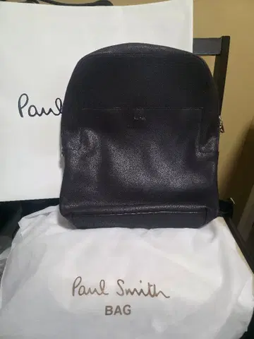 미사용 새상품 Paul Smith 인레이 스트라이프 핸들 다크 브라운