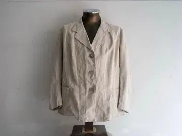 [ 극레어 ] 30s 40s 프랑스 린넨 테일러드 자켓 색 코트
