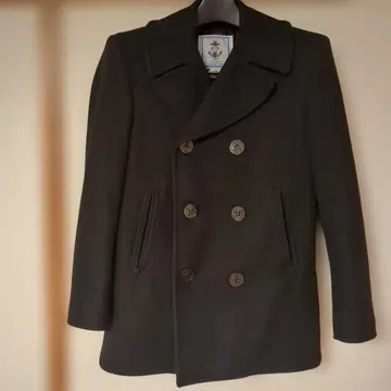 다크 브라운 울 피 코트