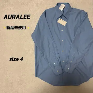[ 미사용 새상품 ] AURALEE 셔츠 4 블루