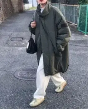 미사용 새상품 nugu klee 몬스터 코트 카키