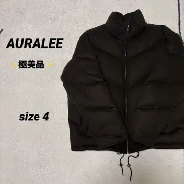 [ 컨디션 최상 ] AURALEE 다운 4 다크 브라운
