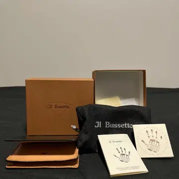 JI Bussetto 가죽 명함지갑