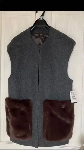 택 포함 미사용 새상품 야마다야 aga 퍼 부착 베스트