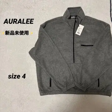 [ 미사용 새상품 ] AURALEE 지퍼 플리스 4 그레이
