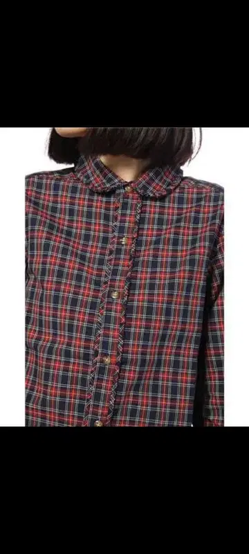 BEAMS BOY 체크 셔츠