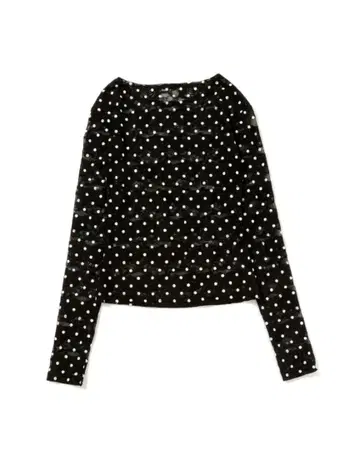 poppy DOT LACE SEE-THROUGH TOP 레이스 상의