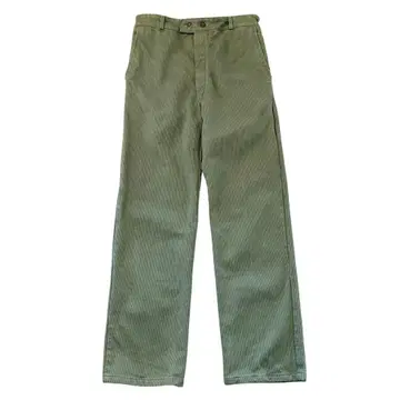 프렌치 코튼 피케 팬츠 빈티지 구제 의류 유로 프랑스 버튼 플라이