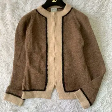 Sybilla 시빌라 알파카 100% 바이컬러 니트 가디건