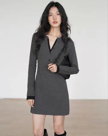 chuclla EIGHTHMONTH 미니 원피스 v넥 원피스 한국