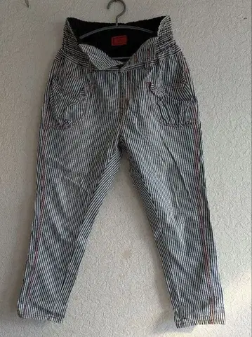 오샤레 워커 somari 히코리 데님 팬츠