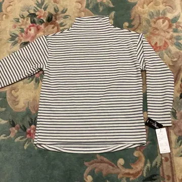 스트라이프 터틀넥 긴팔 티셔츠