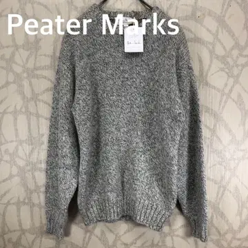 택 포함 새상품 Peater Marks 그레이 니트 스웨터 R