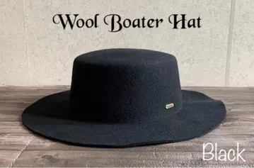 배송비 포함 모자 와이드 챙 보터 햇 캉캉 모자 펠트 울 100% bk
