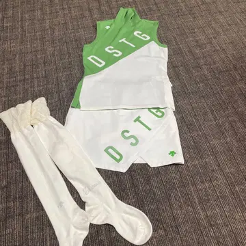 DSTG 슬리브리스 셔츠와 스커트, 삭스 세트